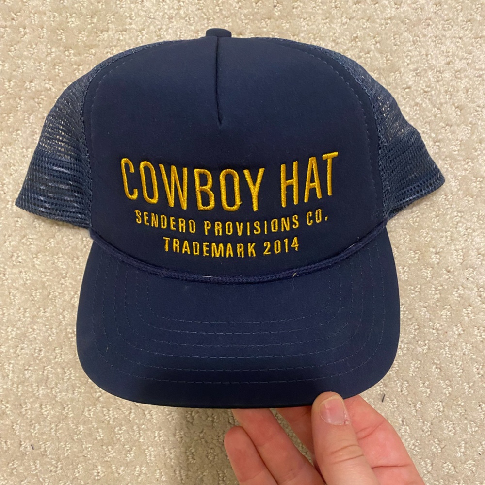 Sendero Provisions Cowboy Trucker Hat - Navy